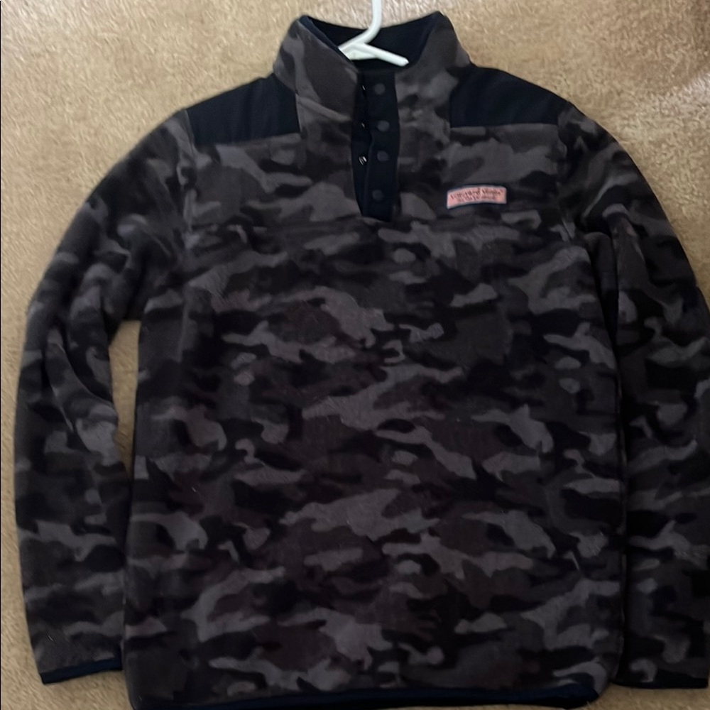 Vineyard Vines Camo Kids Jacket - Black and Brown